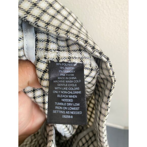 Worthington Slim Ankle Pants - Size Large, Houndstooth - Picture 6 of 9